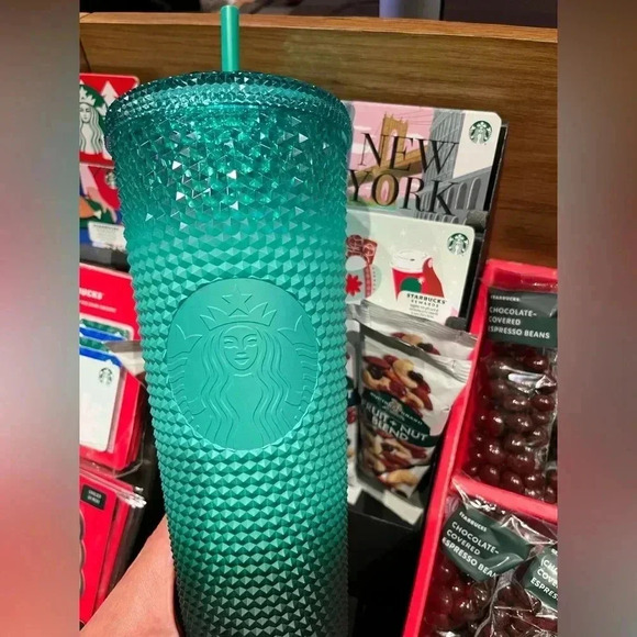 Starbucks Mint Green Ombre Studded Venti Tumbler Holiday 2022 - Picture 1 of 1